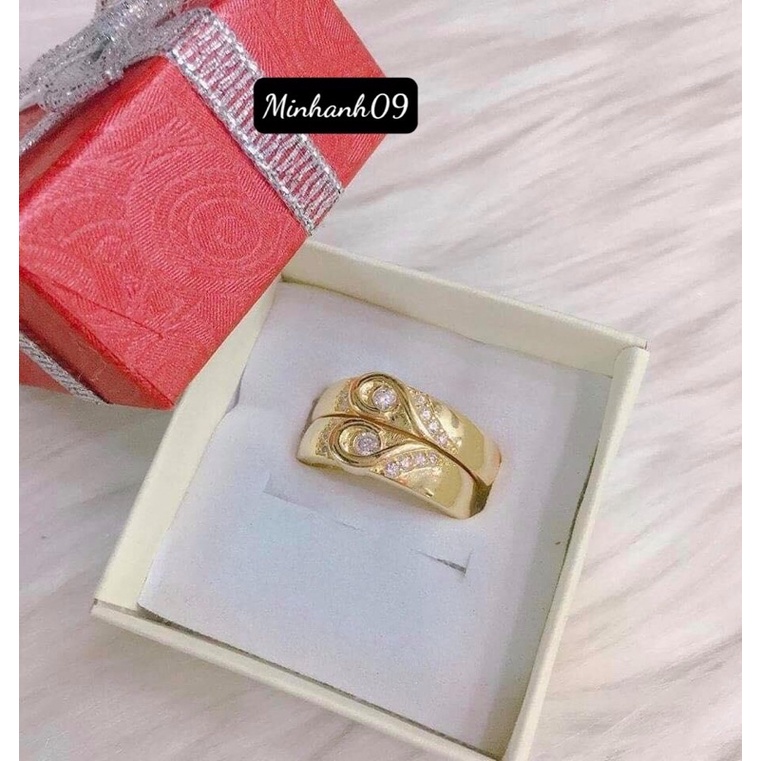 Nhẫn đôi ⚡️XI MẠ CAO CẤP ⚡️dành cho nam nữ- Minhanh09