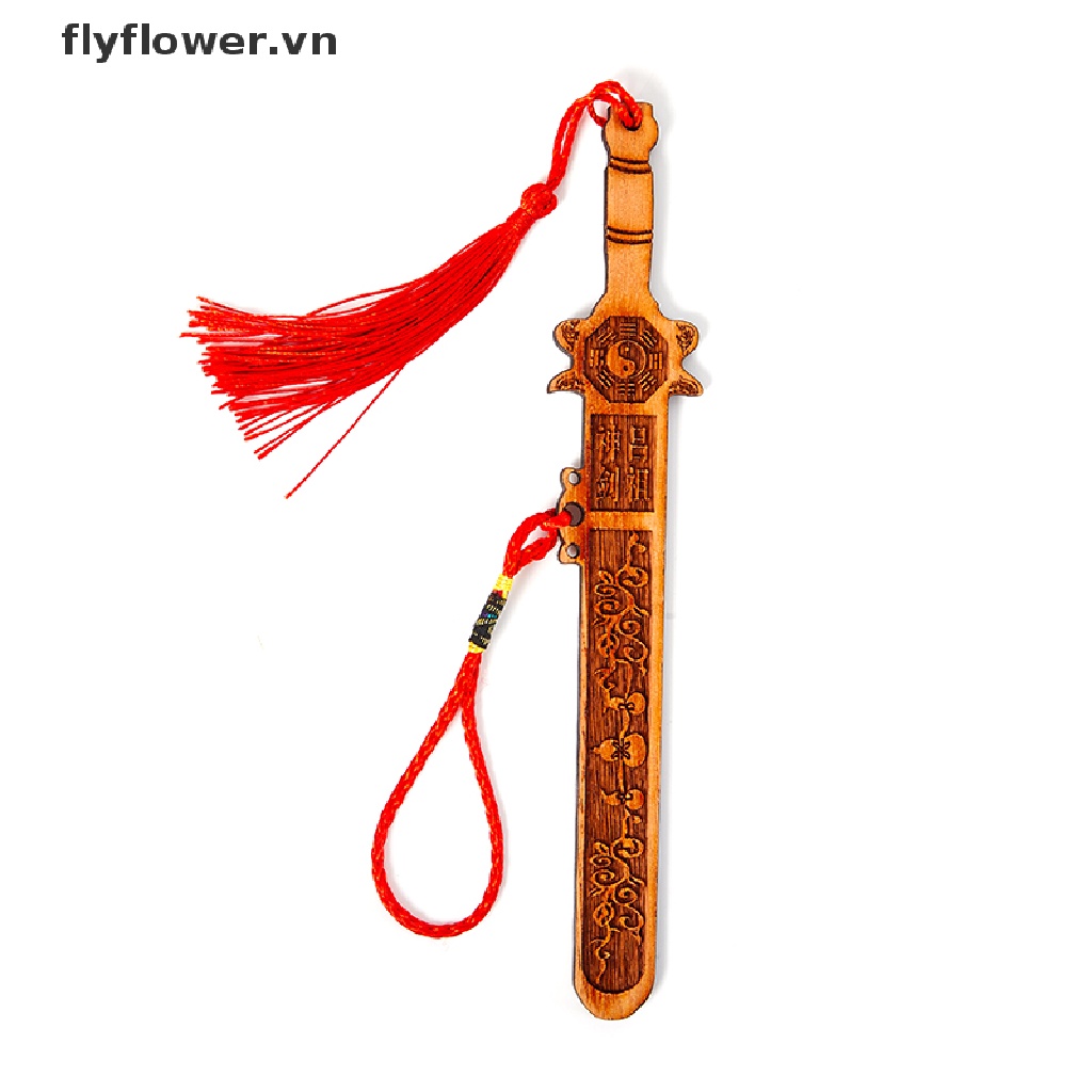 Thanh Kiếm Gỗ Đào Chạm Khắc Thủ Công Phong Thủy
