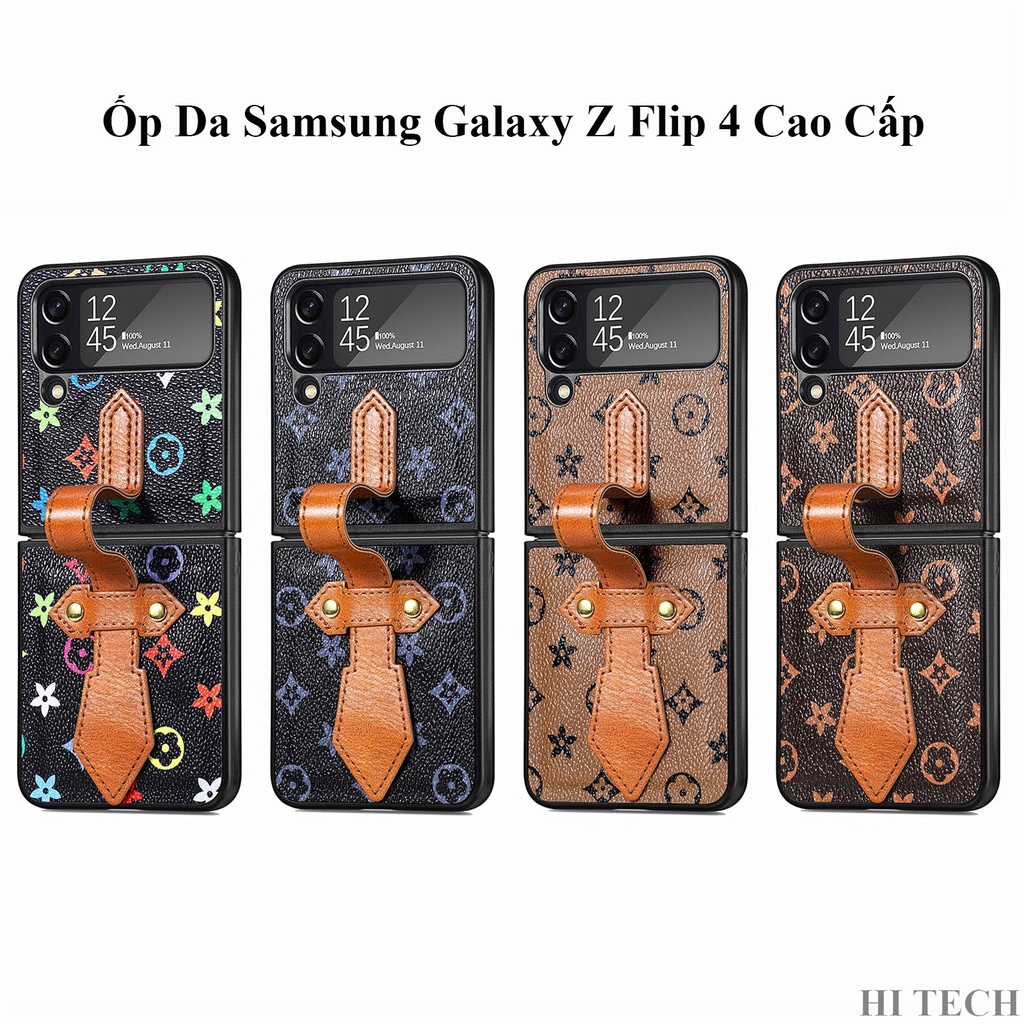 Ốp Da Samsung Galaxy Z Flip 4 Họa Tiết Cao Cấp Sang Trọng Và Trẻ Trung