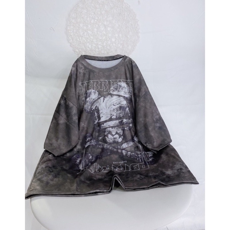 Áo Thun Loang Đen Unisex Phông Form Rộng Ngắn Tay In Hình Cá Tính Nam Nữ Ulzzang HOT