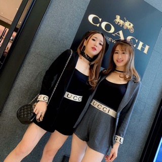 🔜 set vest 3 món viền gucci .