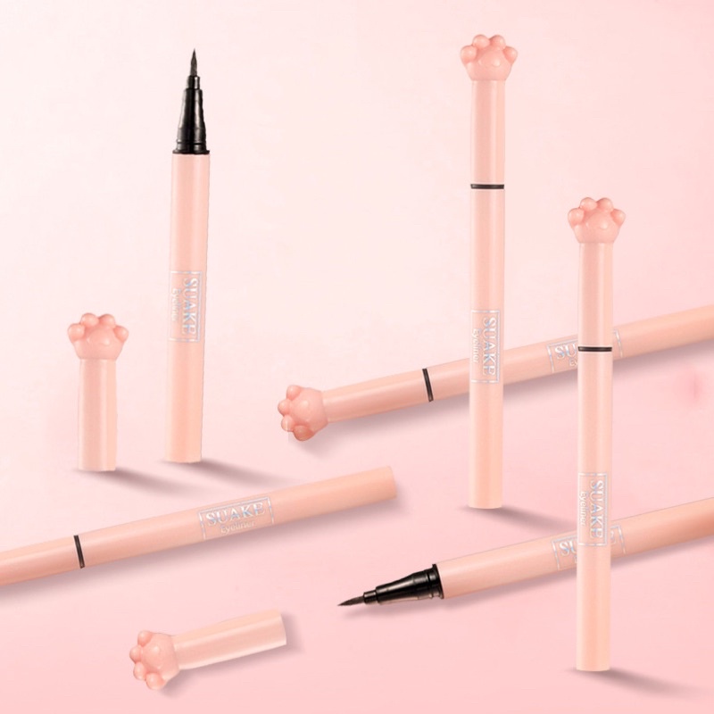 Bút Kẻ Mắt SUAKE Chân Mèo Vỏ Hồng Dạng Lỏng Kháng Nước - Chống trôi makeup nội địa Trung
