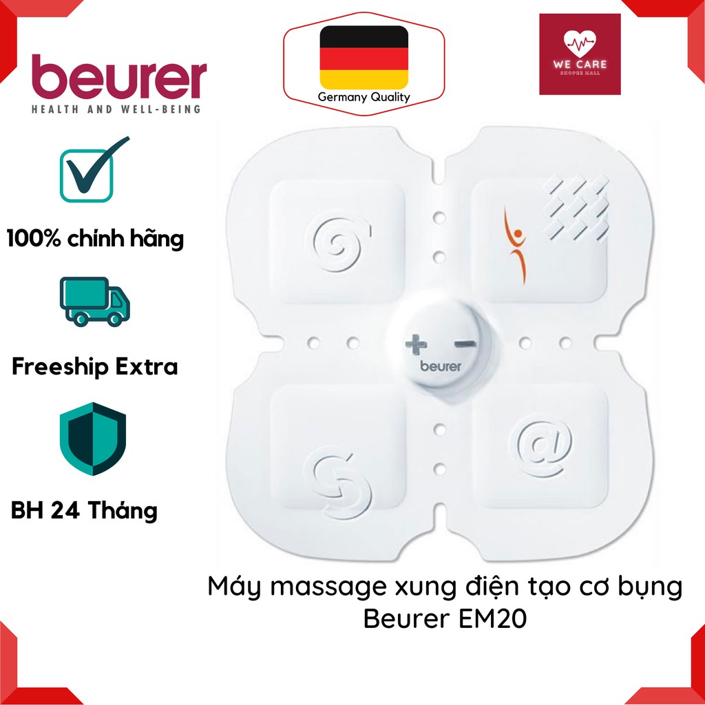 ⚡️CHÍNH HÃNG⚡️ MÁY MASSAGE XUNG ĐIỆN TẠO CƠ BỤNG BEURER EM20