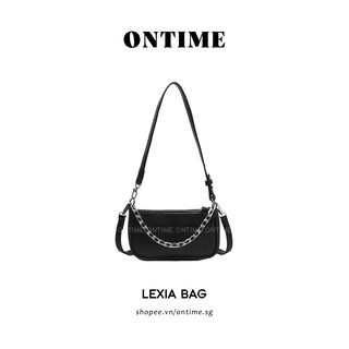 LEXIA BAG- túi nữ đeo chéo kẹp nách vân cá sấu sang chảnh