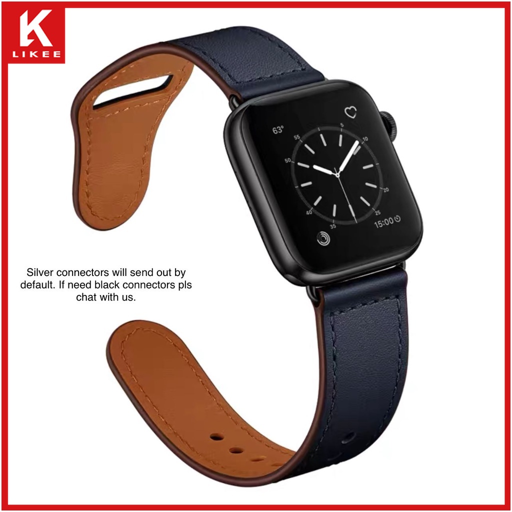 Dây Đeo Da Thay Thế Cho Đồng Hồ Thông Minh Apple Watch Series 7/6/SE/5/4/3/2/1. 45mm 41mm ;44mm 42mm, 40mm 38mm