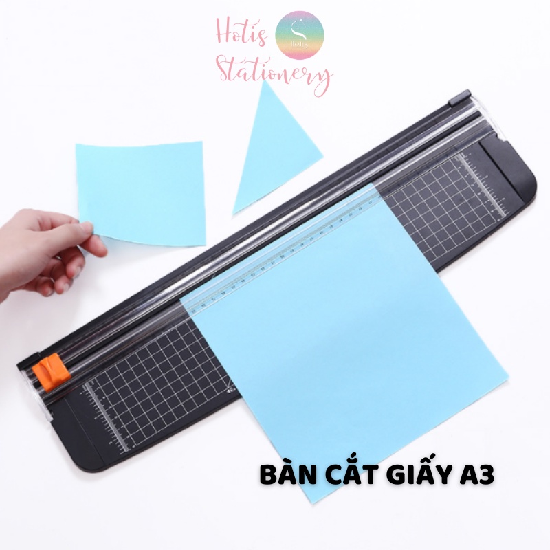 [HOTIS] Bàn cắt giấy A3 cỡ lớn 45.6x13cm - Màu đen