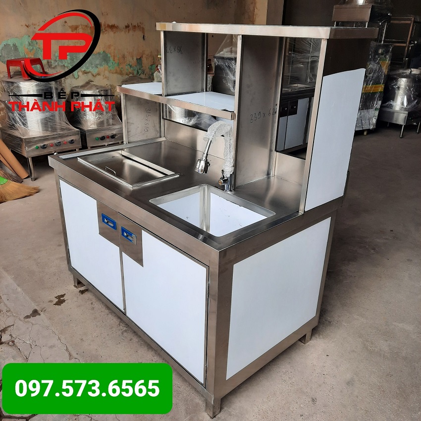 Quầy Pha chế inox 1.2m, Bảo hành 5 năm
