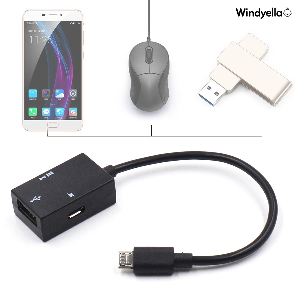Dây Cáp Chuyển Đổi Otg Micro USB Cho Điện Thoại / Máy Tính Bảng / PC
