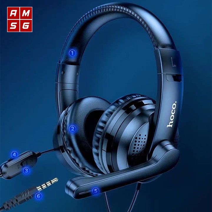 Tai nghe Gaming Hoco W103 Deep Bass - tích hợp mic và phone tren 1 jack 3.5mm (nhiều màu) phụ kiện 1986