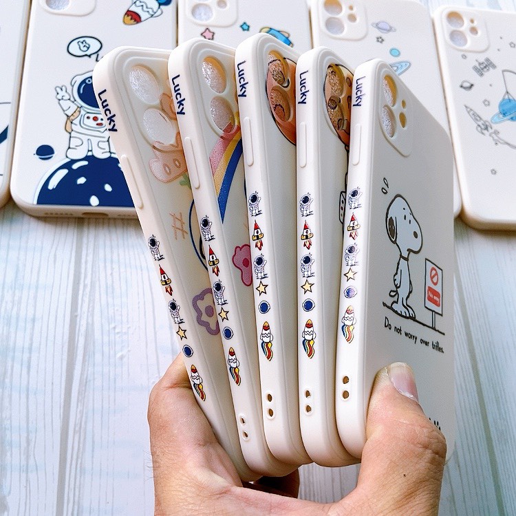 Ốp lưng cạnh vuông chống bẩn in hình viền dẻo Iphone X/Xs/Xs max/11/11 pro max