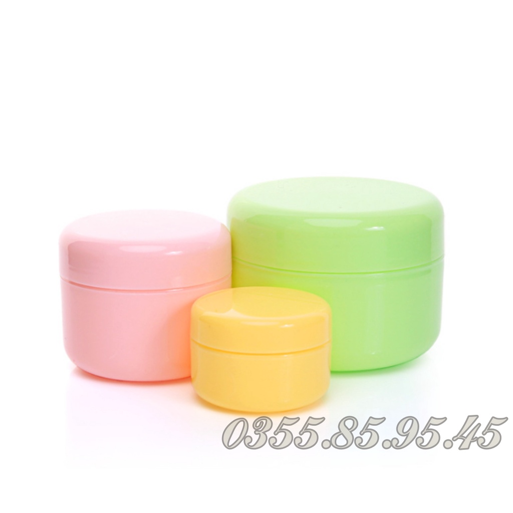 Hũ Nhựa PASTEL đựng kem 10g 20g 30g 50g 100g - Hủ lọ chiết MỸ PHẨM có nắp lót du lịch.