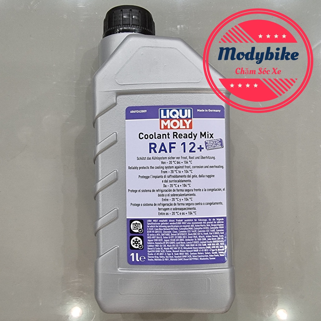 Nước Làm Mát Cao Cấp Pha Sẵn Liqui Moly Coolant Ready Mix RAF-12 Plus 1L