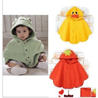 áo choàng 1 lớp thú hoa quả cho bé siêu yêu <3