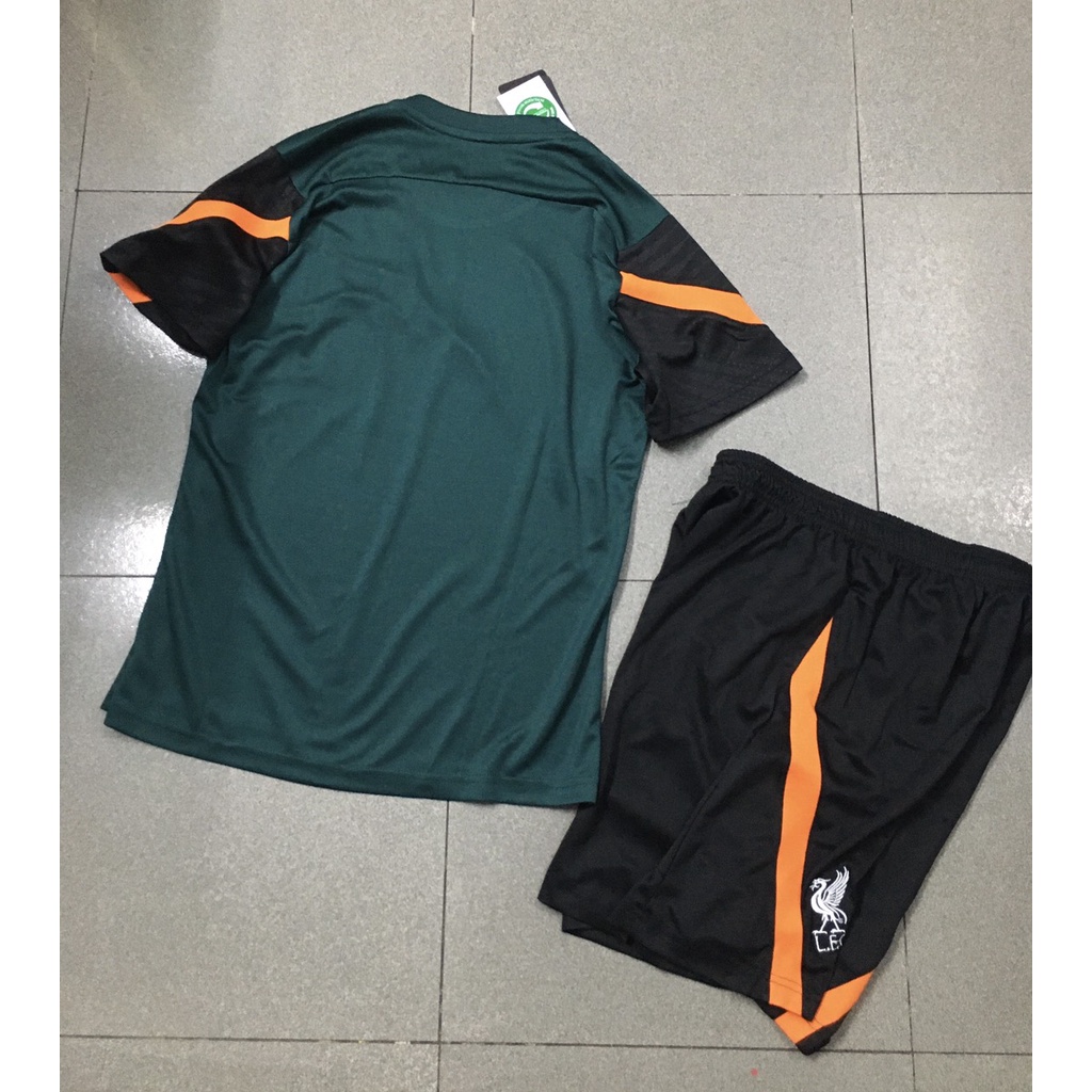 Bộ quần áo đá banh Liverpool training xanh két Hàng FEX thái cao cấp 2023-FLG
