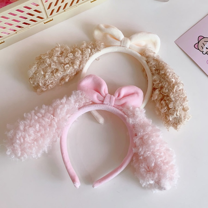 Băng Đô Bông Mềm Mại Kiểu Dáng Hoạt Hình Đáng Yêu Cho Nữ