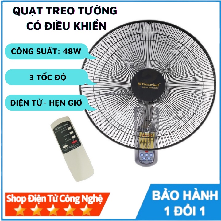 Quạt treo tường Điện cơ Thống Nhất QTT 400-XHĐ (có điều khiển)