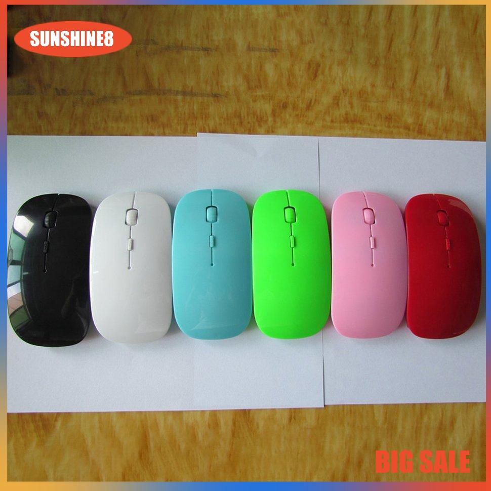 【SUN】Chuột không dây Chuột không dây Chuột quang di động di động siêu mỏng 2.4G với đầu thu USB