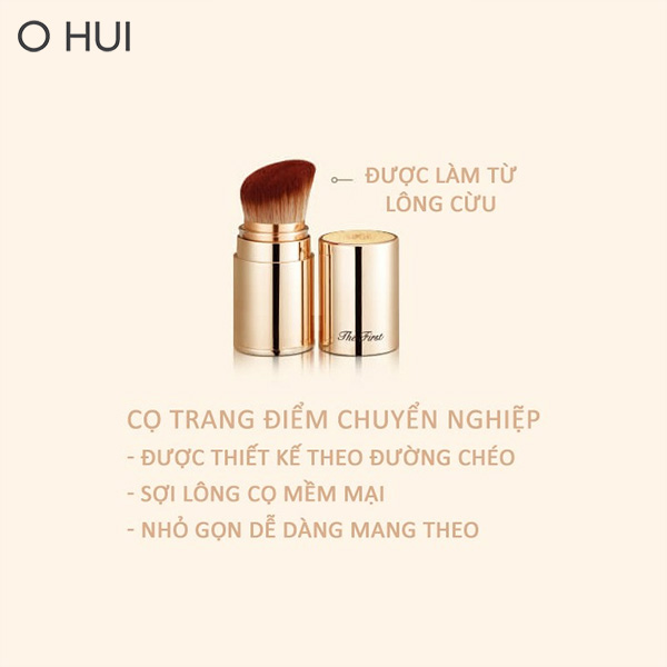 Phấn nước tinh chất vàng 24k OHUI The First Geniture Ampoule Cover Cushion SPF50+ PA+++ 15g (Tặng kèm lõi refill 15g)