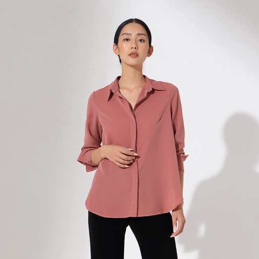 Áo Sơ Mi Nữ Dài Tay MOMOCO  Chất Cát M2611