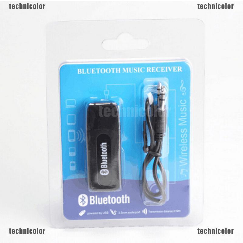 Thiết bị nhận tín hiệu âm thanh Bluetooth USB không dây kèm dây cáp 3.5mm