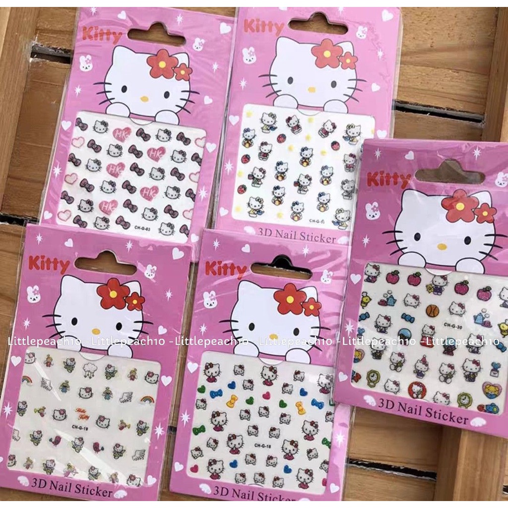 Nail Sticker Disney,Sticker dán móng tay đủ hình Frozen Princess Toy Pony Minnie Kitty cho bé