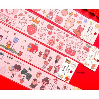Sticker Trang Trí 39x6,5cm Gấu Thỏ (Hết Mẫu 1,2,3,4)
