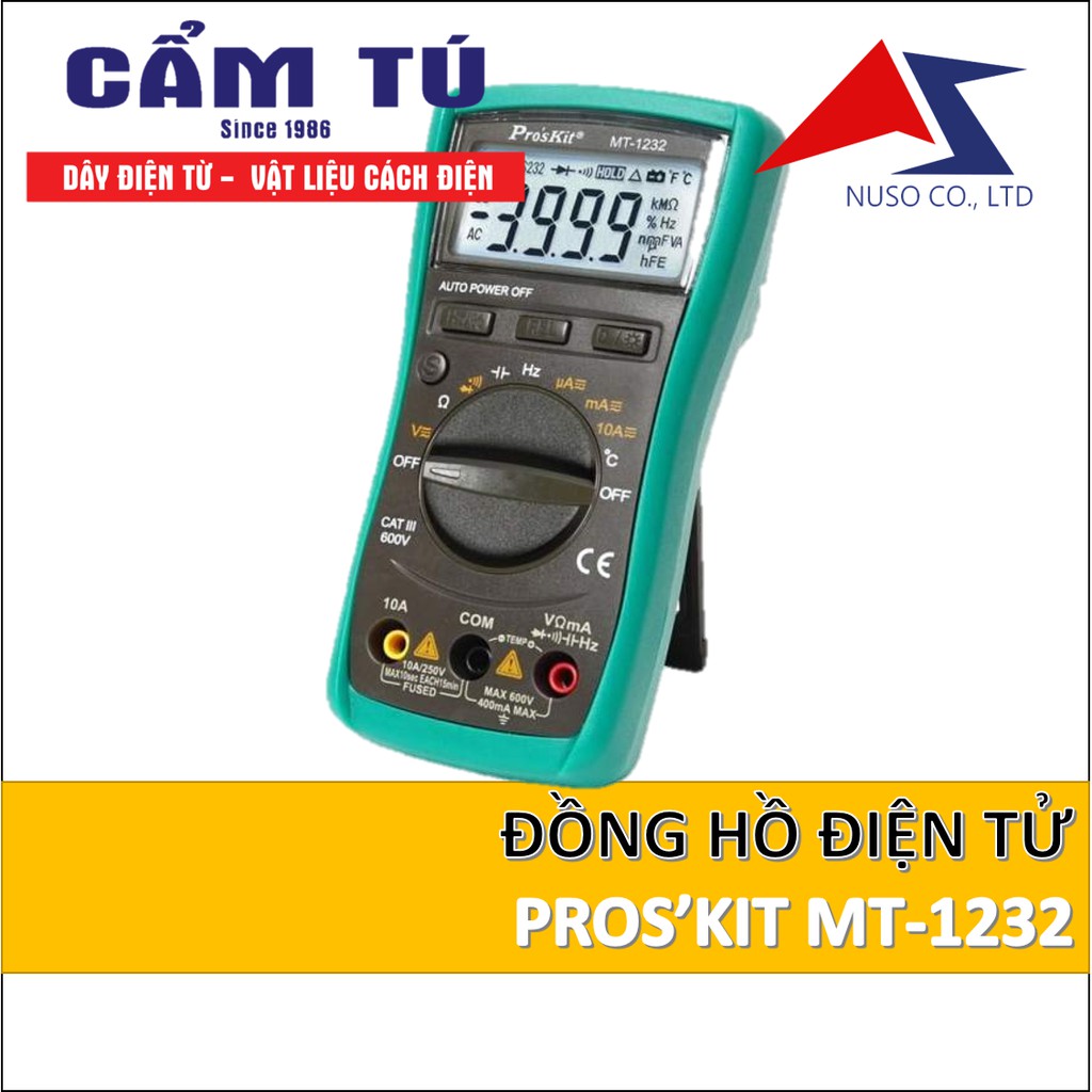 Đồng hồ vạn năng PROSKIT MT-1232, Pro'skit MT1232