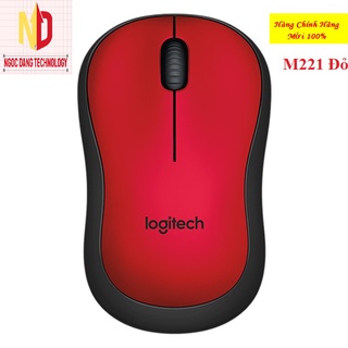 Chuột không dây logitech m221 - màu đen- xanh-đỏ