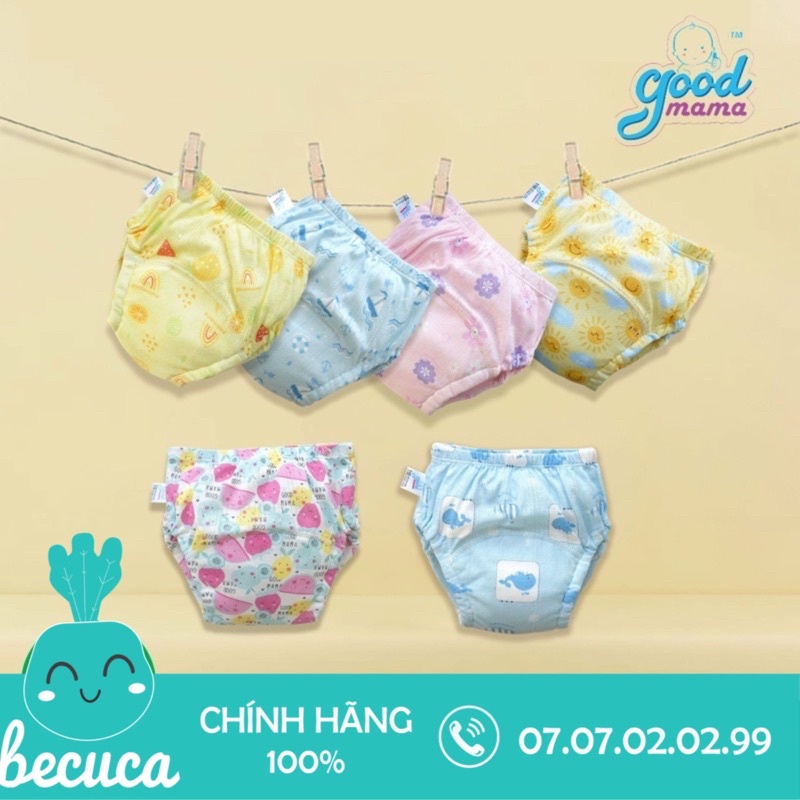 Quần bỏ bỉm THOÁNG KHÍ goodmama cao cấp cho bé từ 4-17kg