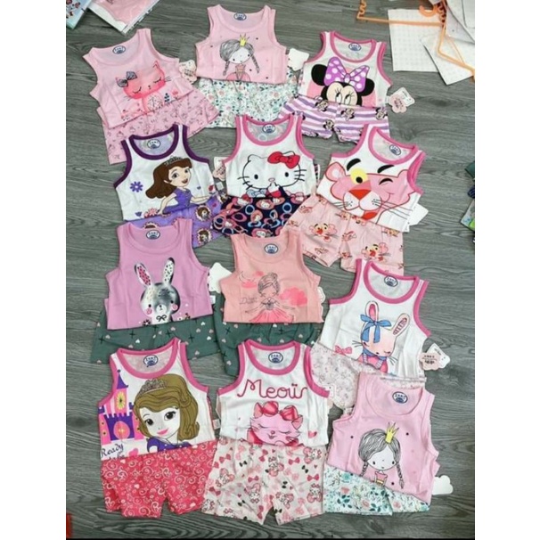 💥Sale💥 Bộ ba lỗ cotton xuất hàn 💯Hàng Quảng Châu_ Bảng 2 nhí !
