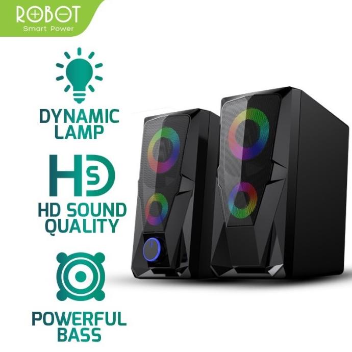 Loa Chơi Game Promo Robot RS200 Cho PC laptop Và Điện Thoại Thông Minh