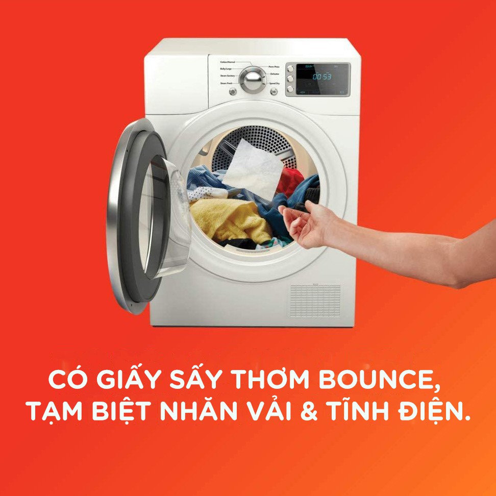 [Nguyên Hộp] Giấy thơm quần áo Bounce hương Outdoor Fresh tươi mới, tự nhiên Nhập Khẩu Mỹ