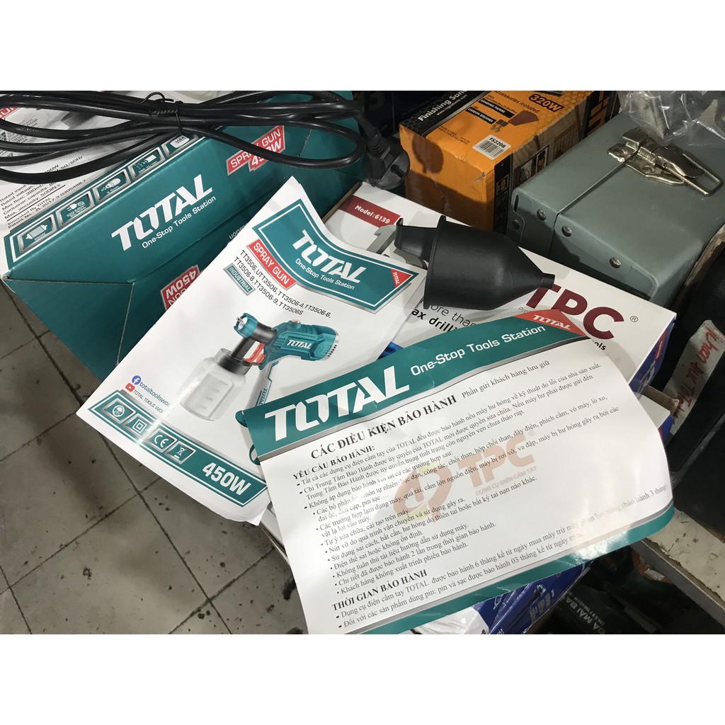 Súng phun sơn điện TOTAL TT3506