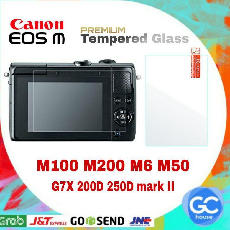 Set 8 Kính Cường Lực Bảo Vệ Màn Hình Chống Trầy Cho Canon Eos M100 M200 M50 M6 G7x 200d 250d Mark Ii