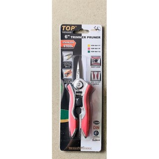 Kéo cắt cành 150mm mỏ nhọn, cán hồng top cao cấp vgp-0611p - vgp-0611p