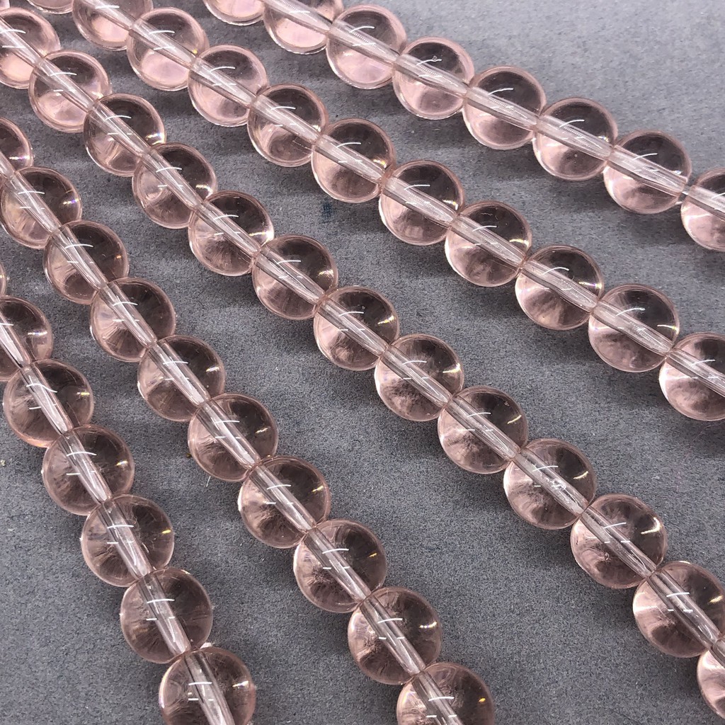 Chuỗi hạt đá thạch anh làm trang sức DIY 4-12mm