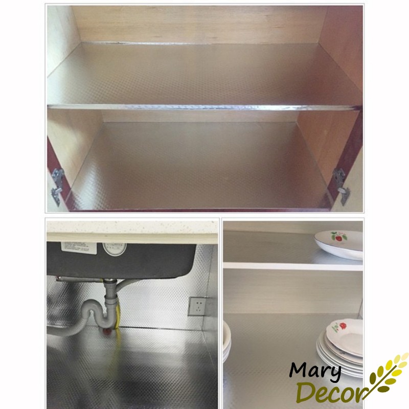 Cuộn giấy bạc dán tường nhà bếp chống thấm bền đẹp (3 mét khổ 40cm, 3 mét khổ 60cm) | BigBuy360 - bigbuy360.vn