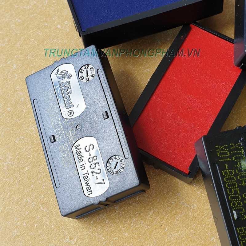 Khay mực S842 S852 S882 dùng cho dấu ghép chữ và số đóng ngày tháng năm - nsx hsd Shiny S-852-7