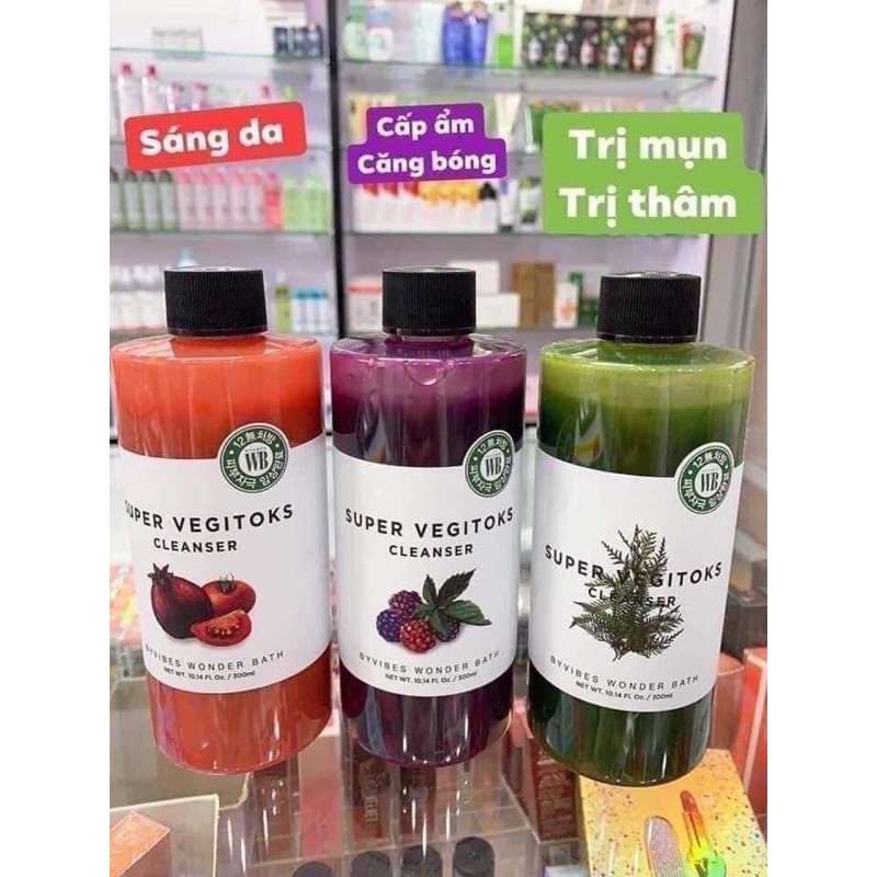 Sữa rửa mặt thải độc rau củ SuperVegitoksCleanser