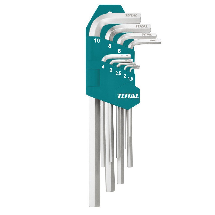 Total Bộ lục giác đầu bằng 1.5-10mm 9 chi tiết hệ mét THT106191
