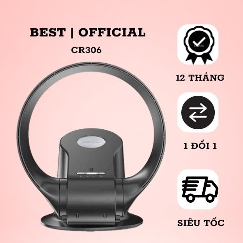 Quạt Không Cánh Treo Tường Để Bàn CR309 - 3 Tốc Độ Gió -Điều Khiển Cơ Kiêm Từ xa- Xoay Gập 180 Độ