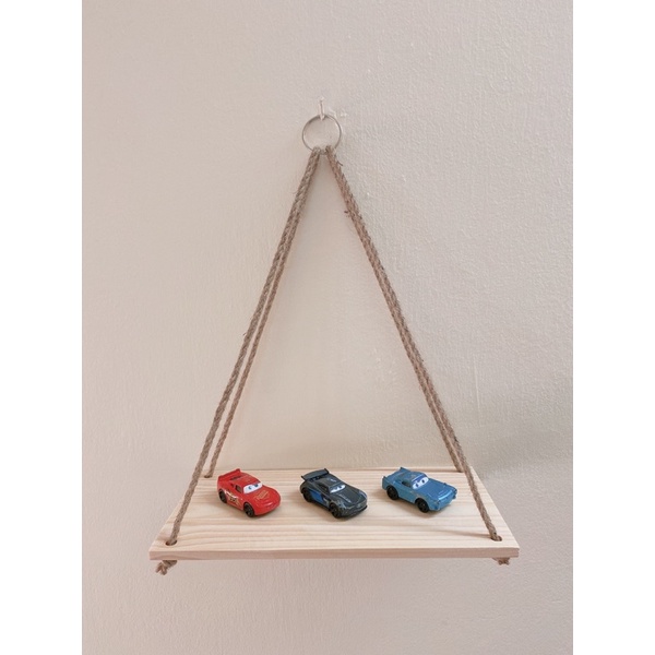 kệ gỗ treo tường dây thừng deco trang trí giá tại xưởng