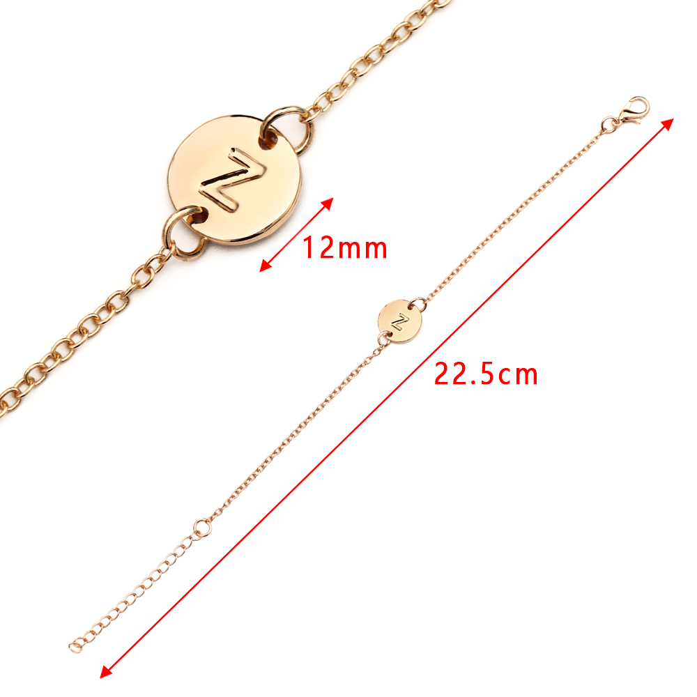 Vòng Tay Đính 26 Chữ Cái Thời Trang Cho Nữ Mihan1