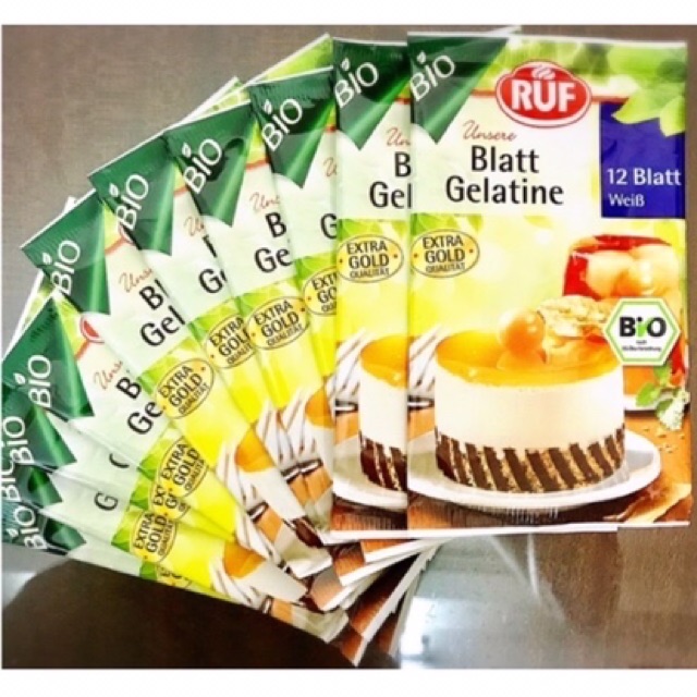 Lá gelatine hữu cơ RUF