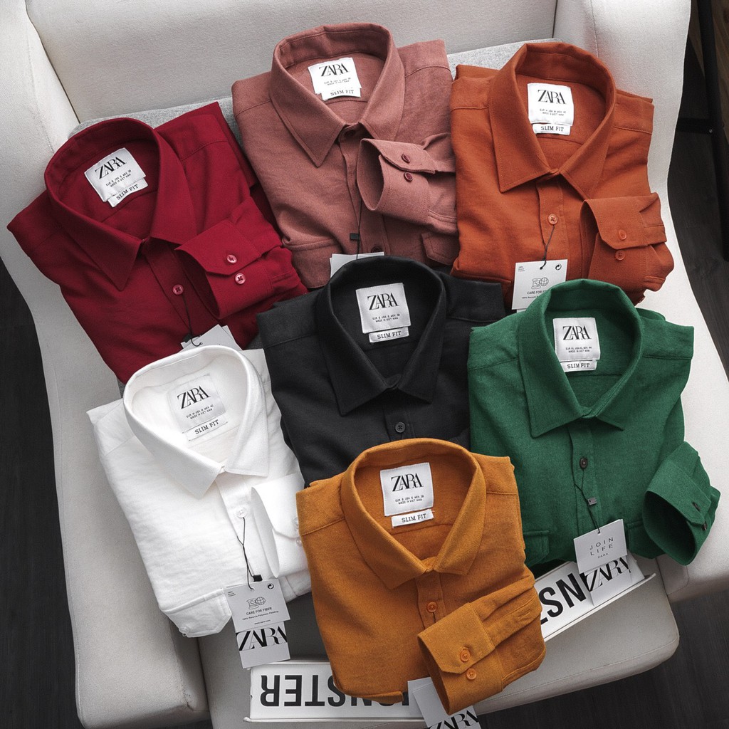 [ZARA] Áo sơ mi Nam dài tay [BAO ĐỔI TRẢ] NHUNG cực phong cách | BigBuy360 - bigbuy360.vn