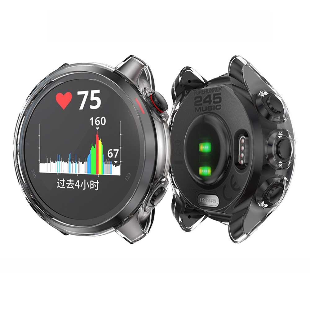 Vỏ Tpu Mạ Điện Bảo Vệ Chống Trầy Cho Đồng Hồ Garmin Forerunner 245 / 245m