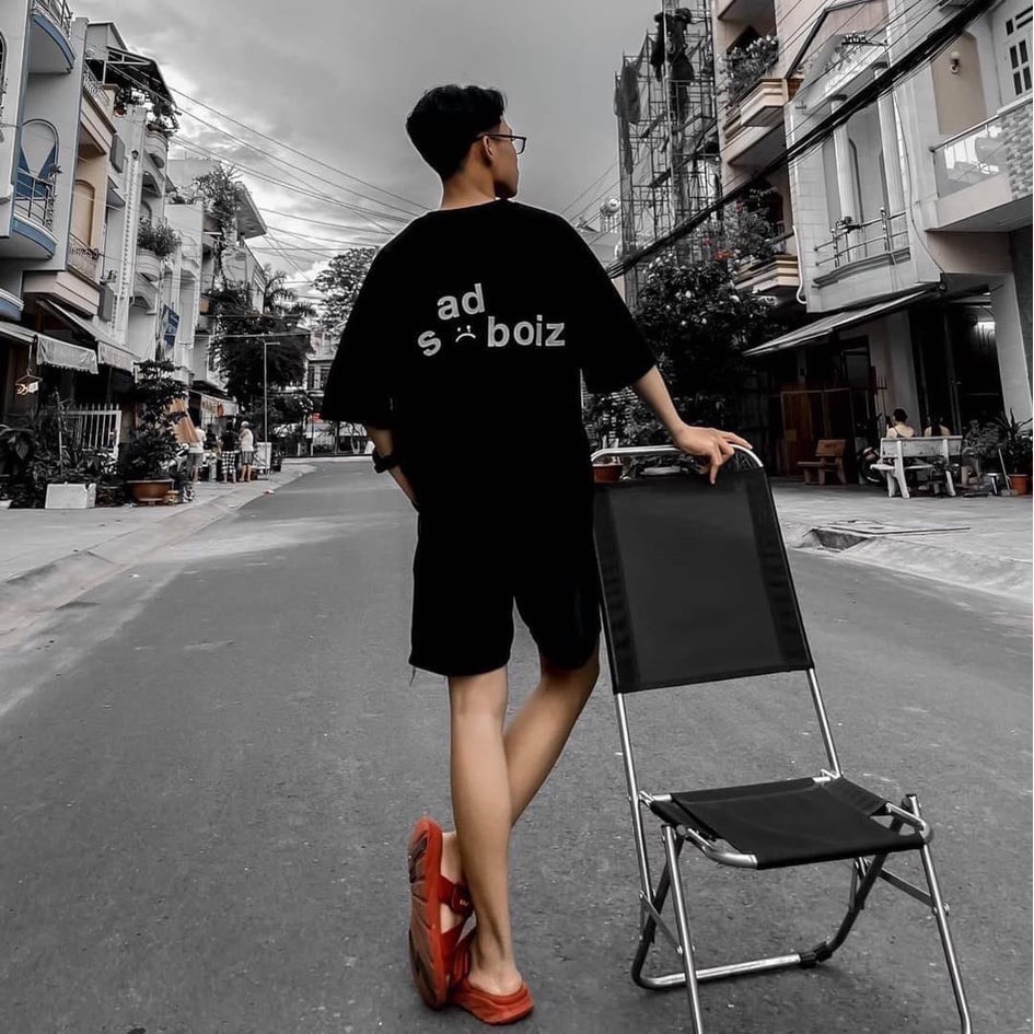 Áo thun nam nữ unisex tay lỡ AMIHOUSE form rộng oversize streetwear