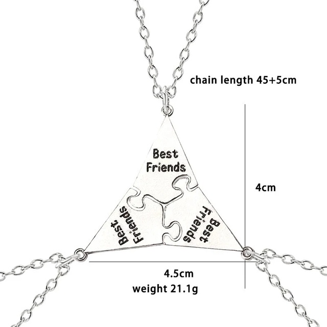 Set 7 Vòng cổ Ghép Hình Best Friend Sisters Good Friend Thời Trang