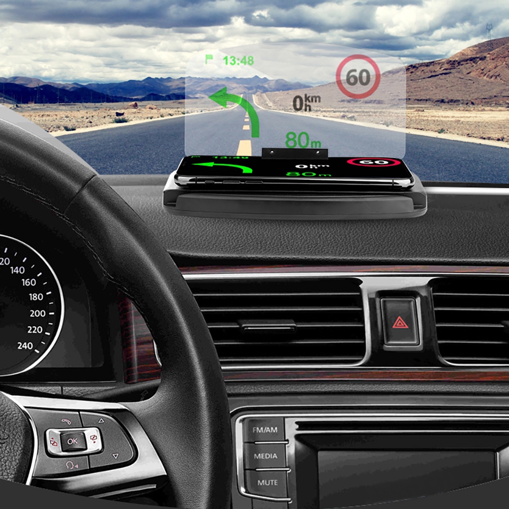 Giá đỡ điện thoại trên xe hơi tích hợp GPS và màn hình chiếu