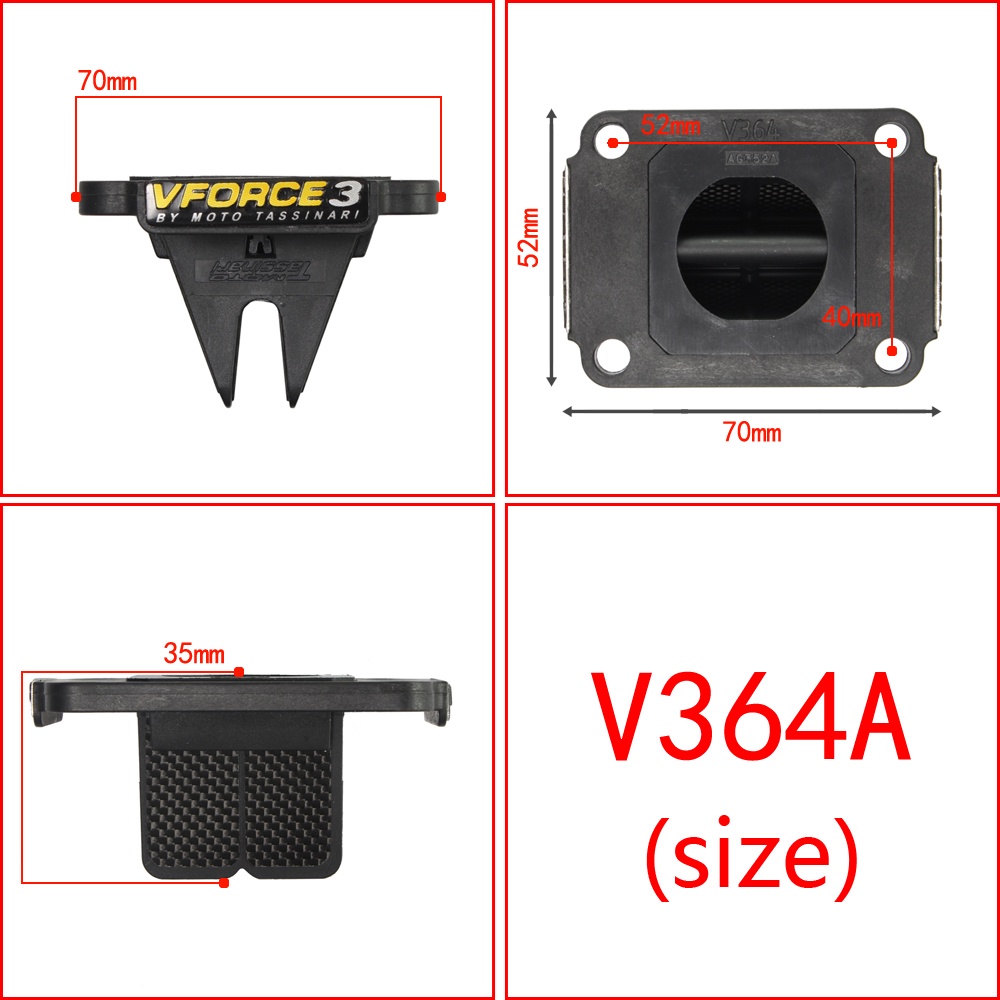 Van sậy ống nạp bằng sợi carbon，Hệ Thống Van Cho SUZUKI RM65 RM100 KAWASAKI KX65 KX80 KX85，Van sậy đầu vào bằng sợi carbon